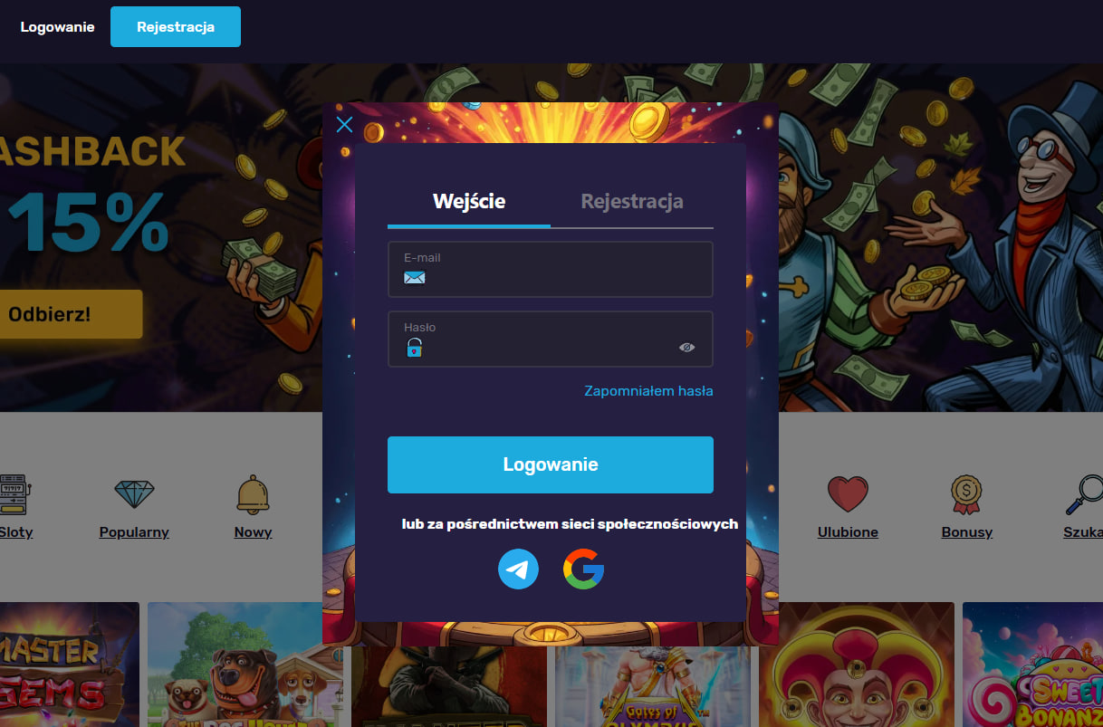 100 zł na dzień dobry jak gracz odbiera bonus bez depozytu